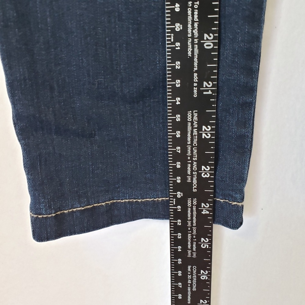 IZOD Womens Size 10 Blue Wash Denim Stretch Jeans Pants Slim Fit Retro Y2K - Picture 8 of 8